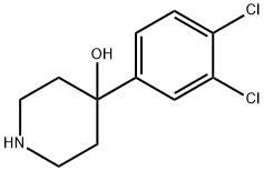 4-(3,4-DICHLOROPHENYL)-4-PIPERIDINOL 结构式