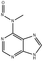 N-メチル-N-ニトロソ-1H-プリン-6-アミン 化学構造式