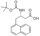 BOC-(S)-3-AMINO-4-(1-NAPHTHYL)-BUTYRIC ACID 化学構造式