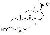 5alpha,6alpha-epoxy-3beta-hydroxypregnan-20-one Structure