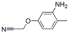 Acetonitrile,  (3-amino-4-methylphenoxy)-  (9CI) Structure
