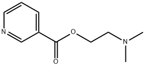 2-(ジメチルアミノ)エチル=ニコチナート 化学構造式