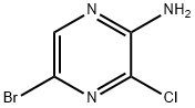 5-溴-3-氯吡嗪-2-胺 结构式
