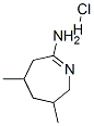 2H-Azepin-7-amine,3,4,5,6-tetrahydro-3,5-dimethyl-,monohydrochloride(9CI) Structure