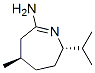 2H-Azepin-7-amine,3,4,5,6-tetrahydro-5-methyl-2-(1-methylethyl)-,(2S,5R)-(9CI) Structure