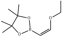 (Z)-1-Ethoxyethene-2-boronic acid pinacol ester Structure