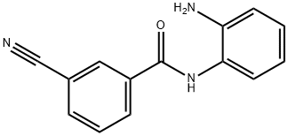 N-(2-aminophenyl)-3-cyanobenzamide 化学構造式
