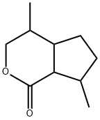 5,9-Dimethyl-3-oxabicyclo[4.3.0]nonan-2-one Struktur
