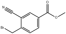 4-(Bromomethyl)-3-cyanoBenzoic  acid  methyl  ester Struktur