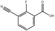 3-cyano-2-fluorobenzoic acid Struktur