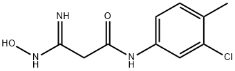(3Z)-3-AMINO-N-(3-CHLORO-4-METHYLPHENYL)-3-(HYDROXYIMINO)PROPANAMIDE 化学構造式