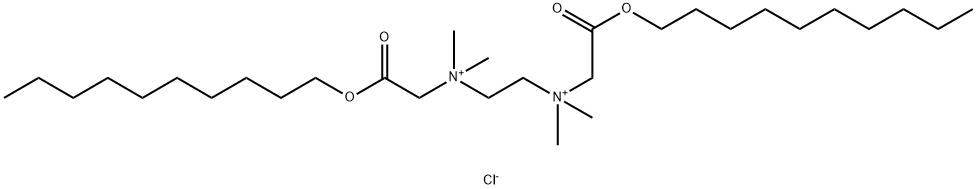 N1,N2-二[2-(癸基氧基)-2-氧代乙基]-N1,N1,N2,N2-四甲基-1,2-乙烷二氯化铵, 21954-74-5, 结构式