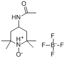 4-ACETAMIDO-2,2,6,6-TETRAMETHYL-1-OXOPIPERIDINIUM TETRAFLUOROBORATE,95.0+%(T) Structure