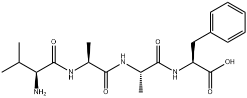 H-VAL-ALA-ALA-PHE-OH, 21957-32-4, 结构式