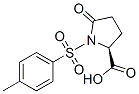 1-[(4-メチルフェニル)スルホニル]-5-オキソ-L-プロリン 化学構造式