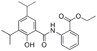 ETHYL 2-[[2-HYDROXY-3,5-BIS(1-METHYLETHYL)BENZOYL]AMINO]BENZOATE 结构式