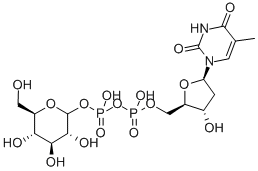 DTDP-A-D-GLUCOSE, 2196-62-5, 结构式