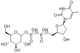 DTDP-A-D-GLUCOSE 结构式