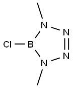 5-Chloro-4,5-dihydro-1,4-dimethyl-1H-tetrazaborole 结构式