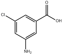 3-氨基-5-氯苯甲酸,21961-30-8,结构式