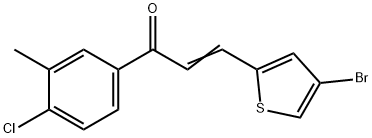 3-(4-BROMO-2-THIENYL)-1-(4-CHLORO-3-METHYLPHENYL)PROP-2-EN-1-ONE Structure