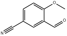 5-シアノ-2-メトキシベンズアルデヒド 化学構造式