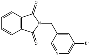 2-((5-溴吡啶-3-基)甲基)异吲哚啉-1,3-二酮,219660-71-6,结构式