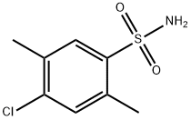 4-クロロ-2,5-ジメチルベンゼンスルホンアミド 化学構造式