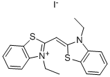 3,3'-DIETHYLTHIACYANINE IODIDE Structure