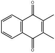 2,3-ジメチル-1,4-ナフトキノン 化学構造式