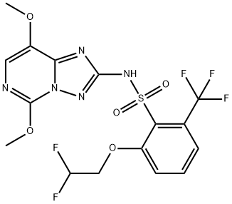 五氟磺草胺 结构式