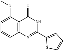 5-甲氧基-2-(2-噻吩基)-4(1H)-喹唑啉酮,219773-53-2,结构式