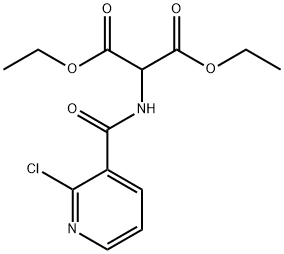 DIETHYL 2-([(2-CHLORO-3-PYRIDYL)CARBONYL]AMINO)MALONATE Structure