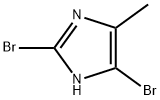 2,4-ジブロモ-5-メチル-1H-イミダゾール 化学構造式