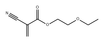 2-シアノプロペン酸2-エトキシエチル 化学構造式