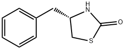 (S)-4-ベンジル-1,3-チアゾリジン-2-オン 化学構造式