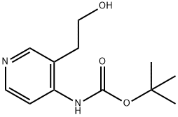 2-[4-(BOC-氨基)-3-吡啶基]乙醇,219834-80-7,结构式