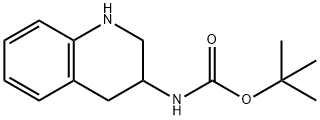 (1,2,3,4-四氢喹啉-3-基)氨基甲酸叔丁酯 结构式