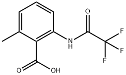 2-METHYL-6-[(2,2,2-TRIFLUOROACETYL)AMINO]BENZOIC ACID Struktur