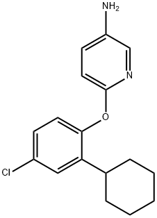 6-(4-chloro-2-cyclohexylphenoxy)pyridin-3-amine Structure