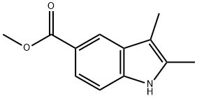 1H-Indole-5-carboxylic acid, 2,3-diMethyl-, Methyl ester Struktur