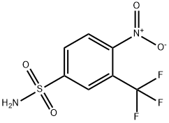 4-ニトロ-3-(トリフルオロメチル)ベンゼンスルホンアミド 化学構造式
