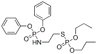 ホスホロチオ酸S-[2-(ジフェノキシホスフィニルアミノ)エチル]O,O-ジプロピル 化学構造式