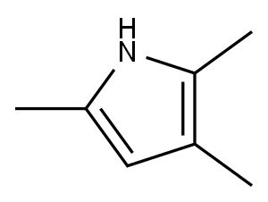 2,3,5-Trimethyl-1H-pyrrole 结构式