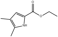 4,5-ジメチル-1H-ピロール-2-カルボン酸エチル 化学構造式