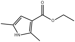 2,5-二甲基吡咯-3-乙酯, 2199-52-2, 结构式