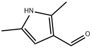 2,5-ジメチル-1H-ピロール-3-カルブアルデヒド 化学構造式