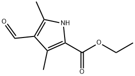 ETHYL 4-FORMYL-3,5-DIMETHYL-1H-PYRROLE-2-CARBOXYLATE 结构式