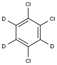 1,2,4-トリクロロベンゼン-D3 化学構造式