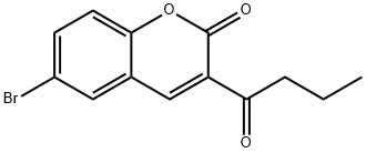 6-BROMO-3-BUTYRYL-2H-CHROMEN-2-ONE Struktur